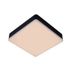 Lucide CERES-LED - Plafonnière Badkamer - LED Dimb. - 1x30W 3000K - IP44 - Zwart Lucide