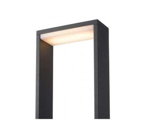 GOA - Sokkellamp Buiten - LED - 1x10W 3000K - IP54 - Antraciet Lucide  Lucide