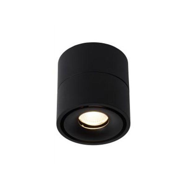 Lucide YUMIKO - Plafondspot - Ø 7,8 cm - LED Dimb. - 1x10W 2700K - Zwart Lucide