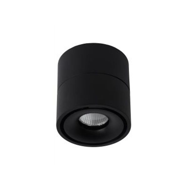 Lucide YUMIKO - Plafondspot - Ø 7,8 cm - LED Dimb. - 1x10W 2700K - Zwart Lucide