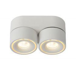 Lucide YUMIKO - Plafondspot - Ø 7,8 cm - LED Dimb. - 2x10W 2700K - Wit Lucide