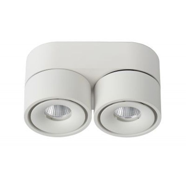 Lucide YUMIKO - Plafondspot - Ø 7,8 cm - LED Dimb. - 2x10W 2700K - Wit Lucide