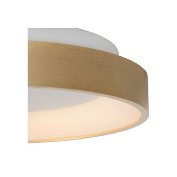 Lucide VIDAL - Plafonnière - Ø 28 cm - LED Dimb. - 1x21W 2700K - Mat Goud / Messing Lucide