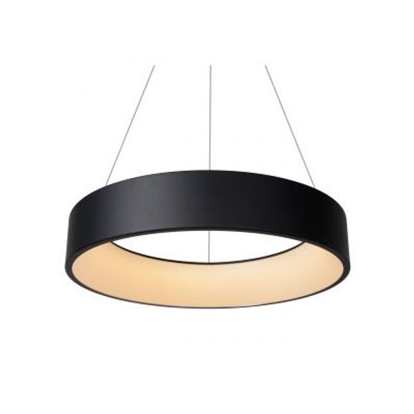 Lucide TALOWE LED - Hanglamp - Ø 60 cm - LED Dimb. - 1x42W 3000K - Zwart Lucide