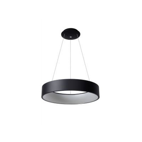 Lucide TALOWE LED - Hanglamp - Ø 60 cm - LED Dimb. - 1x42W 3000K - Zwart Lucide