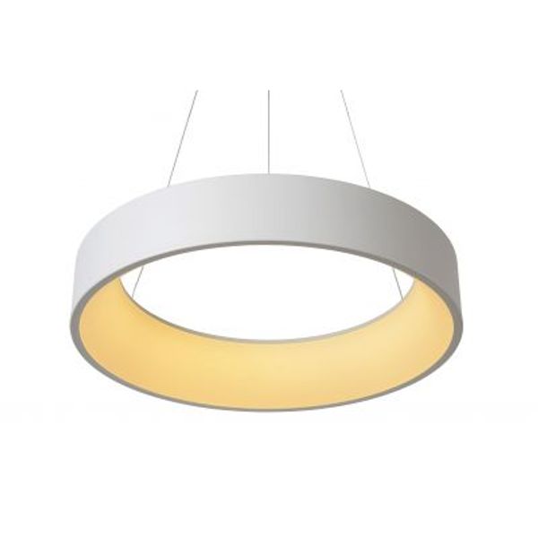 Lucide TALOWE LED - Hanglamp - Ø 60 cm - LED Dimb. - 1x42W 3000K - Wit Lucide