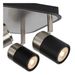 Lucide LENNERT - Plafondspot - LED Dimb. - GU10 - 4x5W 3000K - Zwart Lucide