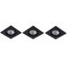 Lucide FOCUS - Inbouwspot - LED Dimb. - GU10 - 3x5W 3000K - Zwart - Set van 3 Lucide