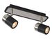 Lucide LENNERT - Plafondspot - LED Dimb. - GU10 - 2x5W 3000K - Zwart Lucide