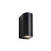 Lucide ZORA-LED - Wandspot Buiten - LED Dimb. - GU10 - 2x5W 3000K - IP44 - Zwart Lucide