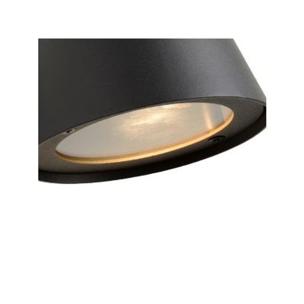 Lucide DINGO-LED - Wandlamp Buiten - LED Dimb. - GU10 - 1x5W 3000K - IP44 - Antraciet Lucide