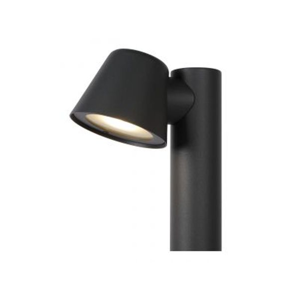 Lucide DINGO-LED - Sokkellamp Buiten - Ø 11,5 cm - LED Dimb. - GU10 - 1x5W 3000K - IP44 - Antraciet Lucide