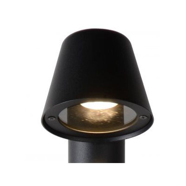 Lucide DINGO-LED - Sokkellamp Buiten - Ø 11,5 cm - LED Dimb. - GU10 - 1x5W 3000K - IP44 - Antraciet Lucide