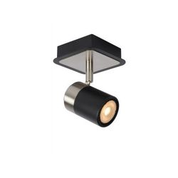 Lucide LENNERT - Plafondspot - LED Dimb. - GU10 - 1x5W 3000K - Zwart Lucide