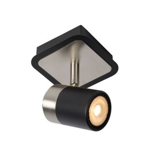 Lucide LENNERT - Plafondspot - LED Dimb. - GU10 - 1x5W 3000K - Zwart Lucide