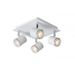 Lucide RILOU - Plafondspot - LED Dimb. - GU10 - 4x5W 3000K - Wit Lucide