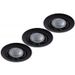 Lucide FOCUS - Inbouwspot - Ø 8,1 cm - LED Dimb. - GU10 - 3x5W 3000K - Zwart - Set van 3 Lucide