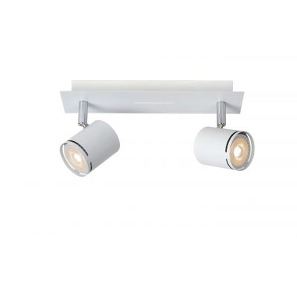 Lucide RILOU - Plafondspot - LED Dimb. - GU10 - 2x5W 3000K - Wit Lucide