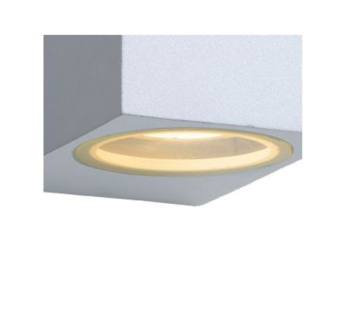 ZORA-LED - Wandspot Buiten - LED Dimb. - GU10 - 2x5W 3000K - IP44 - Wit Lucide  Lucide