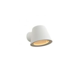 Lucide DINGO-LED - Wandlamp Buiten - LED Dimb. - GU10 - 1x5W 3000K - IP44 - Wit Lucide