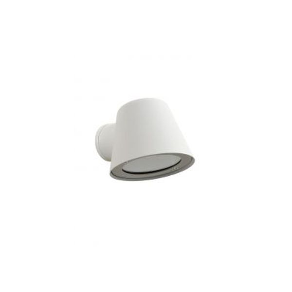 Lucide DINGO-LED - Wandlamp Buiten - LED Dimb. - GU10 - 1x5W 3000K - IP44 - Wit Lucide