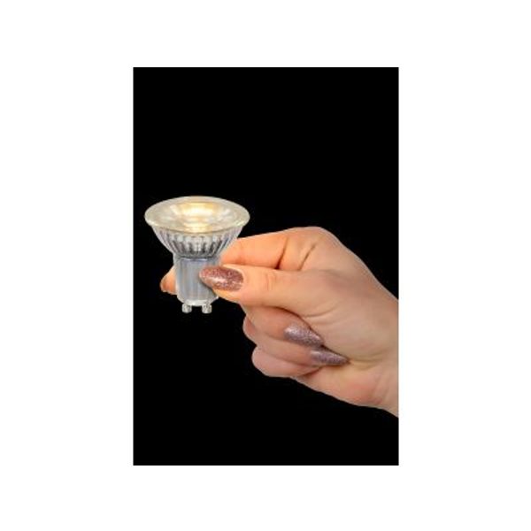 Lucide MR16 - Led lamp - Ø 5 cm - LED Dimb. - GU10 - 1x5W 2700K - Transparant Lucide