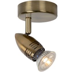 Lucide CARO-LED - Wandspot - Ø 9 cm - LED - GU10 - 1x5W 2700K - Brons Lucide