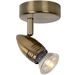 Lucide CARO-LED - Wandspot - Ø 9 cm - LED - GU10 - 1x5W 2700K - Brons Lucide