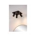 Lucide TAYLOR - Plafondspot Badkamer - LED Dim to warm - GU10 - 4x5W 2200K/3000K - IP44 - Zwart Lucide