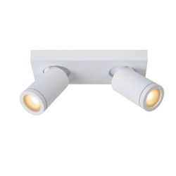 Lucide TAYLOR - Plafondspot Badkamer - LED Dim to warm - GU10 - 2x5W 2200K/3000K - IP44 - Wit Lucide