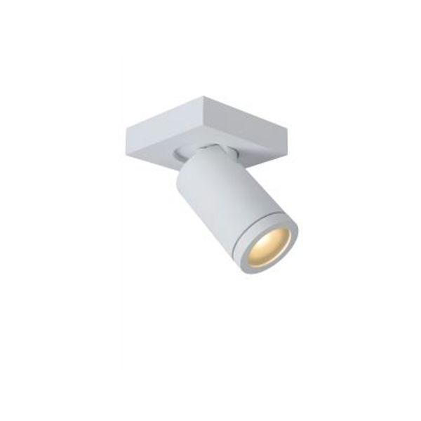 Lucide TAYLOR - Plafondspot Badkamer - LED Dim to warm - GU10 - 1x5W 2200K/3000K - IP44 - Wit Lucide