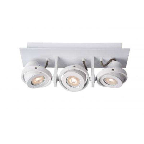 Lucide LANDA - Plafondspot - LED Dim to warm - GU10 - 3x5W 2200K/3000K - Wit Lucide