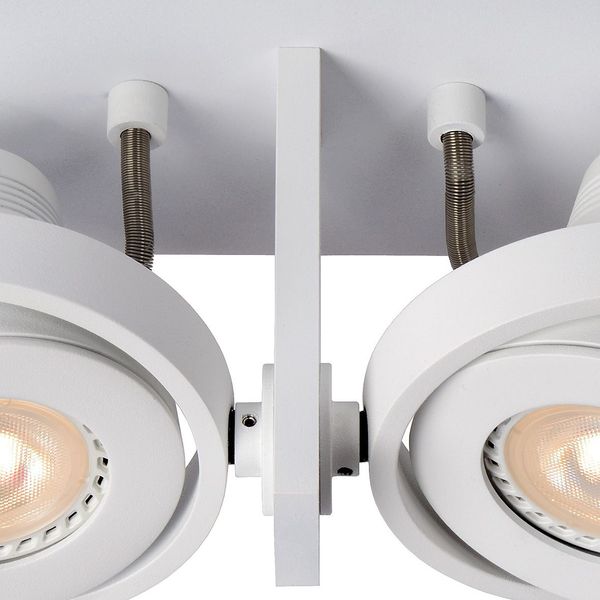 Lucide LANDA - Plafondspot - LED Dim to warm - GU10 - 2x5W 2200K/3000K - Wit Lucide