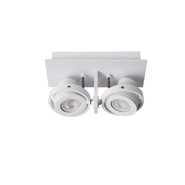 Lucide LANDA - Plafondspot - LED Dim to warm - GU10 - 2x5W 2200K/3000K - Wit Lucide