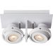 Lucide LANDA - Plafondspot - LED Dim to warm - GU10 - 2x5W 2200K/3000K - Wit Lucide