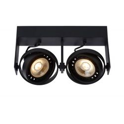 Lucide GRIFFON - Plafondspot - LED Dim to warm - GU10 - 2x12W 2200K/3000K - Zwart Lucide