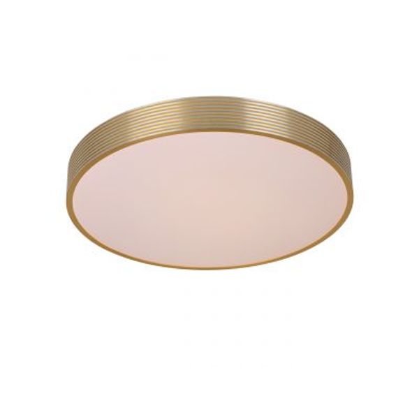 Lucide MALIN - Plafonnière - Ø 39 cm - LED Dimb. - 1x24W 2700K - 3 StepDim - Mat Goud / Messing Lucide