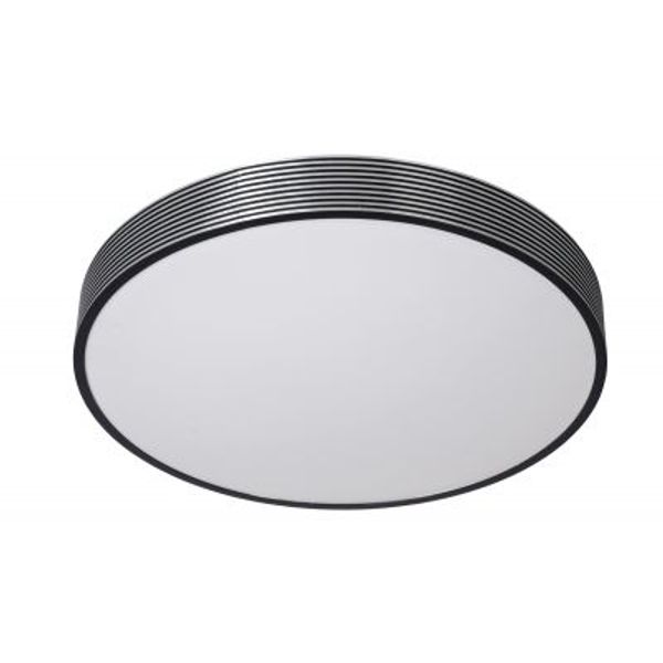 Lucide MALIN - Plafonnière - Ø 39 cm - LED Dimb. - 1x24W 2700K - 3 StepDim - Zwart Lucide