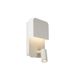 Lucide BOXER - Wandlamp - LED - 1x10W 3000K - Met USB oplaadpunt - Wit Lucide