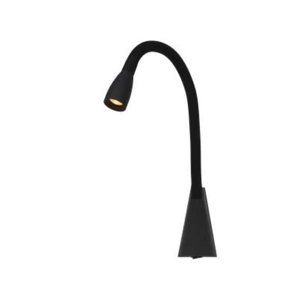 Lucide GALEN-LED - Bedlamp - LED - 1x3W 3000K - Zwart Lucide