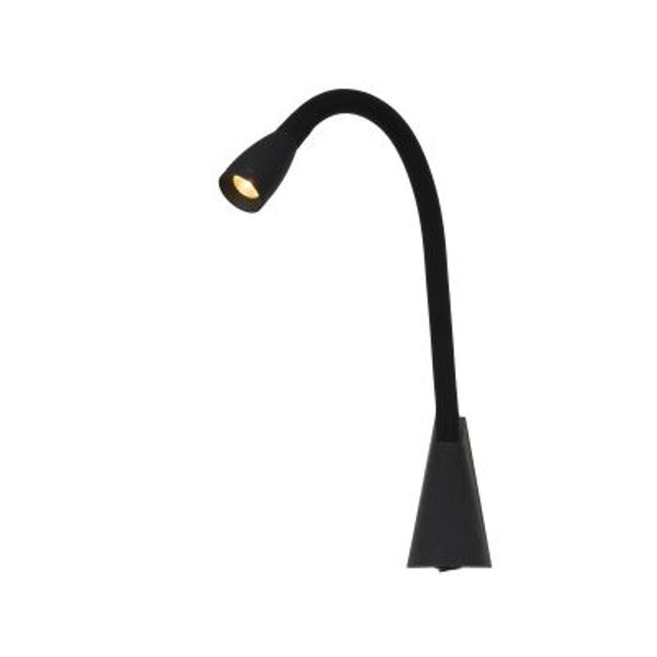 Lucide GALEN-LED - Bedlamp - LED - 1x3W 3000K - Zwart Lucide