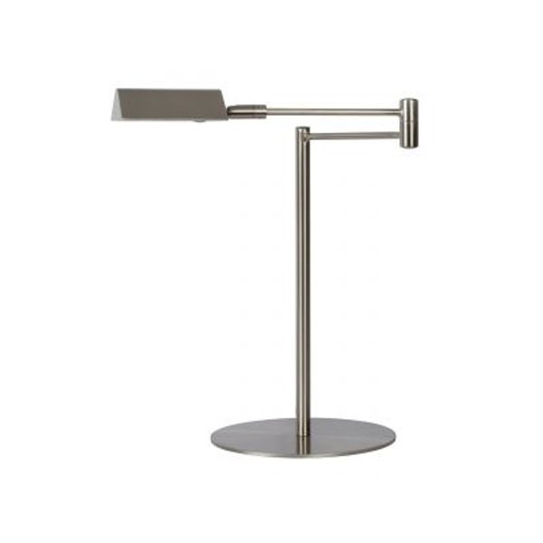 Lucide NUVOLA - Bureaulamp - Ø 20 cm - LED Dimb. - 1x9W 3000K - Mat chroom Lucide