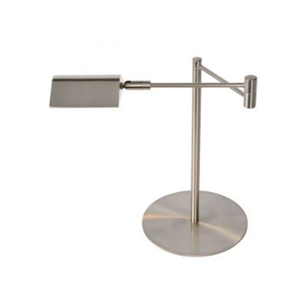 Lucide NUVOLA - Bureaulamp - Ø 20 cm - LED Dimb. - 1x9W 3000K - Mat chroom Lucide