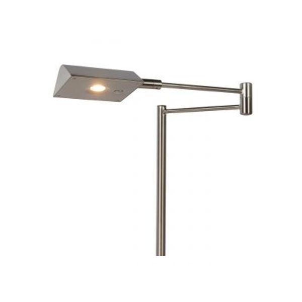 Lucide NUVOLA - Bureaulamp - Ø 20 cm - LED Dimb. - 1x9W 3000K - Mat chroom Lucide