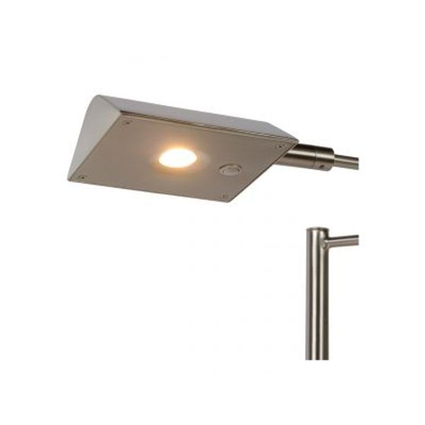 Lucide NUVOLA - Bureaulamp - Ø 20 cm - LED Dimb. - 1x9W 3000K - Mat chroom Lucide