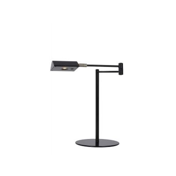 Lucide NUVOLA - Bureaulamp - Ø 20 cm - LED Dimb. - 1x9W 3000K - Zwart Lucide