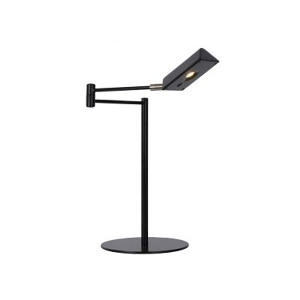 Lucide NUVOLA - Bureaulamp - Ø 20 cm - LED Dimb. - 1x9W 3000K - Zwart Lucide