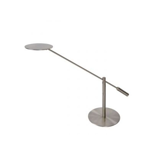 Lucide ANSELMO - Bureaulamp - Ø 25 cm - LED Dimb. - 1x9W 3000K - Mat chroom Lucide