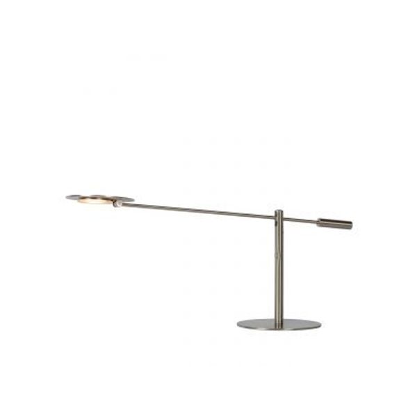 Lucide ANSELMO - Bureaulamp - Ø 25 cm - LED Dimb. - 1x9W 3000K - Mat chroom Lucide