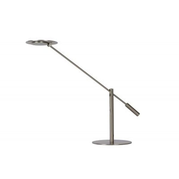 Lucide ANSELMO - Bureaulamp - Ø 25 cm - LED Dimb. - 1x9W 3000K - Mat chroom Lucide